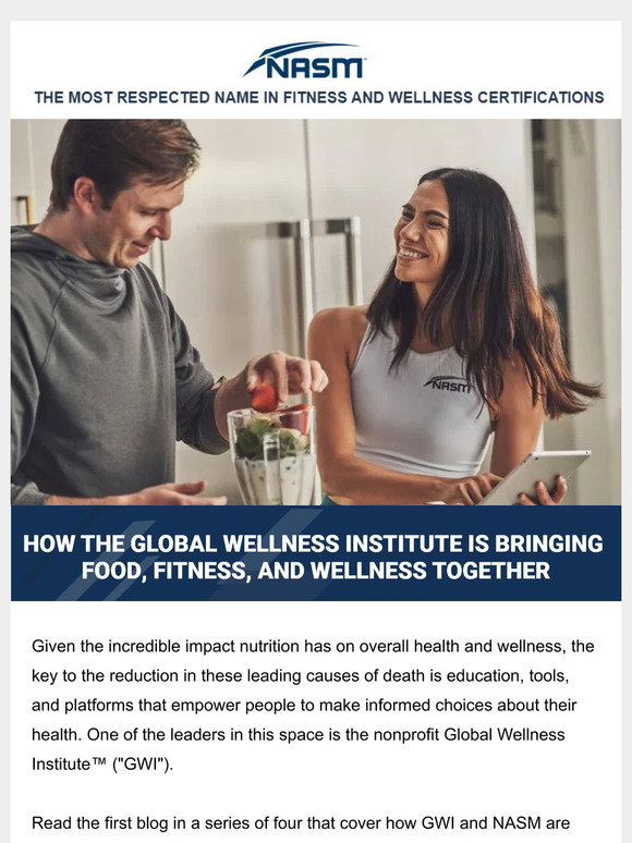 National Academy of Sports Medicine: How the Global Wellness Institute ...