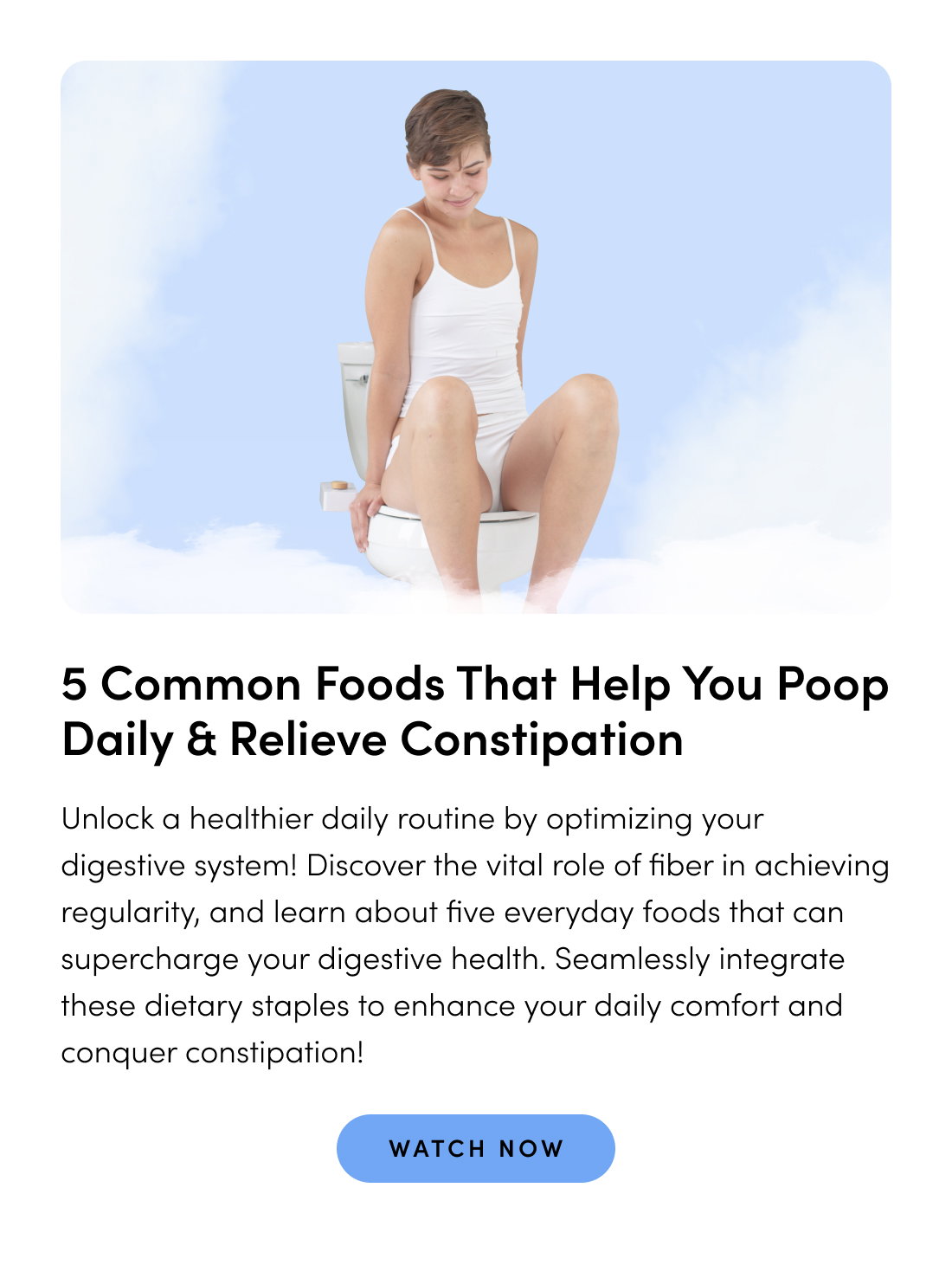 5 COMMON FOODS THAT HELP YOU POOP