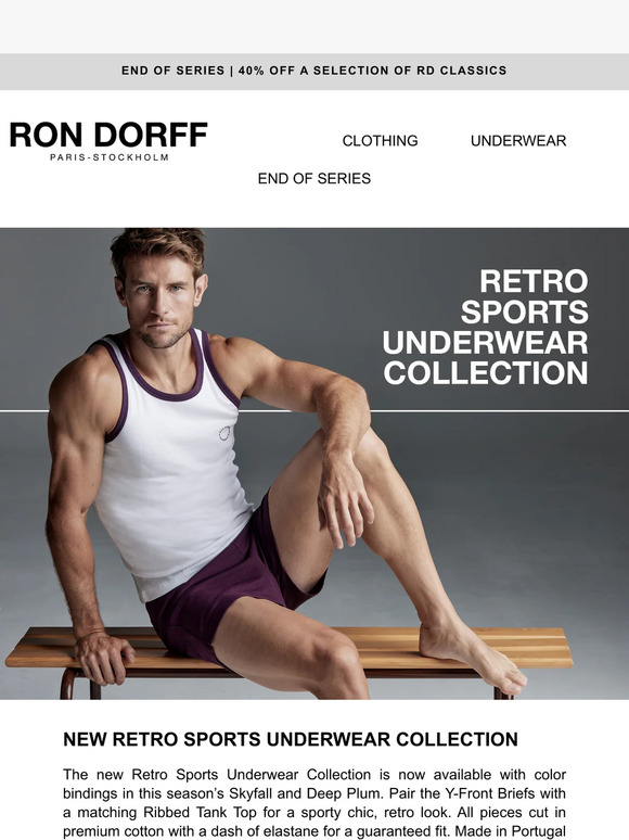 Ron Dorff SPORT COLLEGE Y FRONT SPORTS - Briefs - white/deep plum/white -  Zalando.de