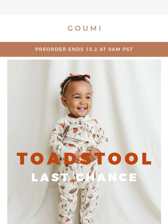 LAST CHANCE TO GET TOADSTOOL