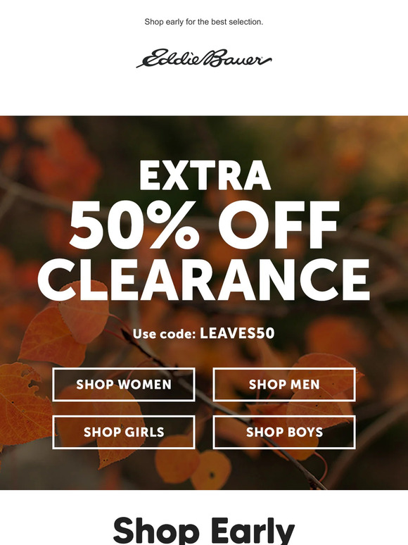 WOW! Take An Extra 50% Off Clearance