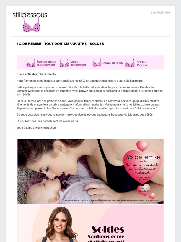 5% de Remise - Tout doit disparaître - SOLDES
