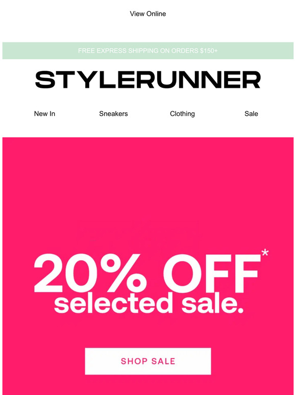 Extra 20% Off Selected Sale💗