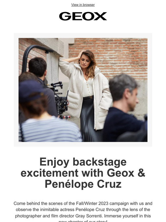 Discover some backstage moments from the new Geox campaign!