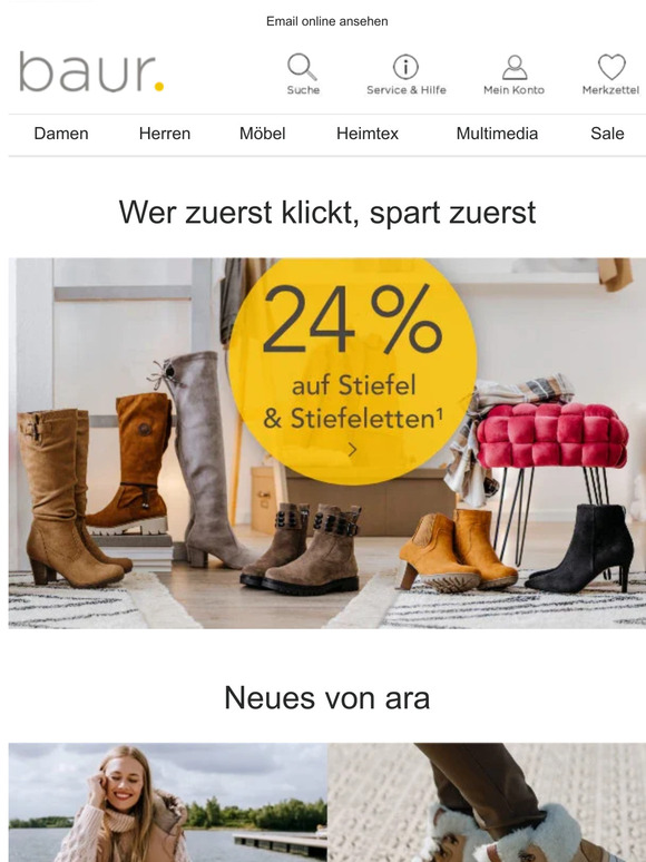 Gute Nachricht: Heute gibt´s 24% auf 👢🥾