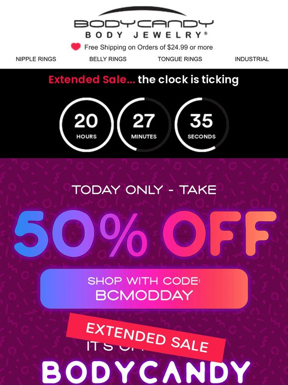 [Extended] 50% OFF everything