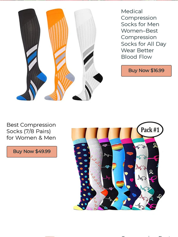 These socks provide support that is comfortable and cute.