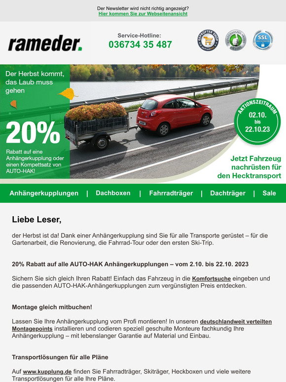 Rameder – complete your car - kupplung.de: Herzlich Willkommen