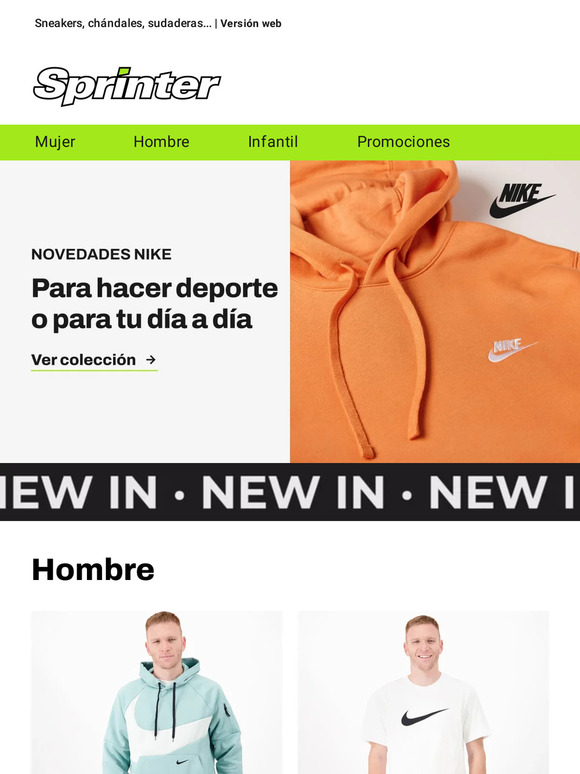 Equípate con Nike 🧡 Novedades