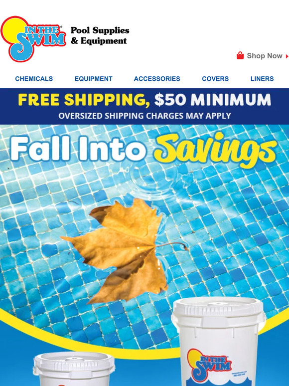 In The Swim Pool Supplies Your pool will 😍 [FALL] for these savings