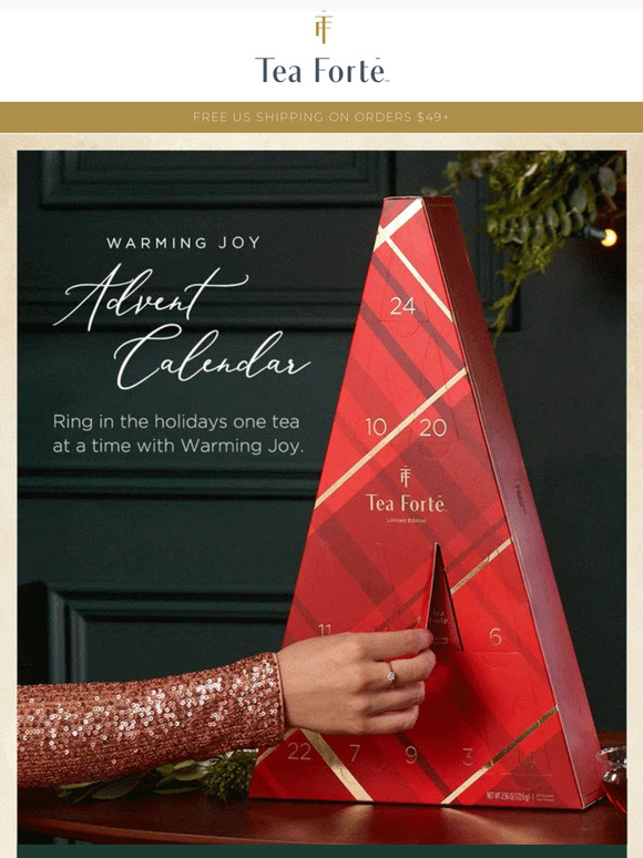 Tea Forté NEW! Warming Joy Advent Calendar Milled