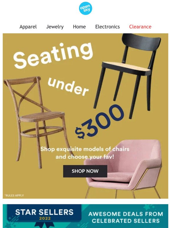 Relax Into These Seating Savings