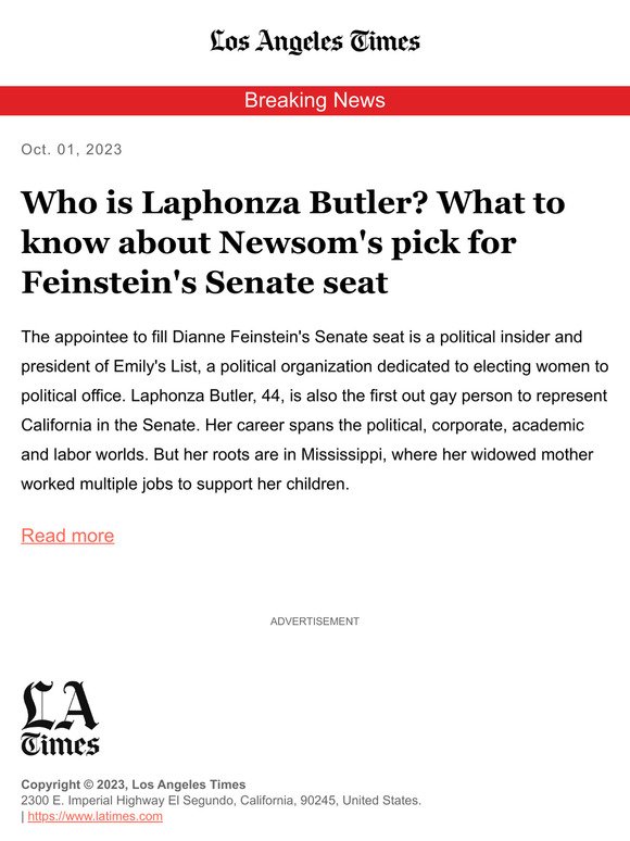 Who is Laphonza Butler? What to know about Newsom's pick for Feinstein's Senate seat