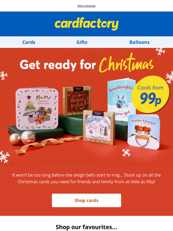 Cardfactory Great Value Christmas Cards From Only 99p 🎅 Milled 1482