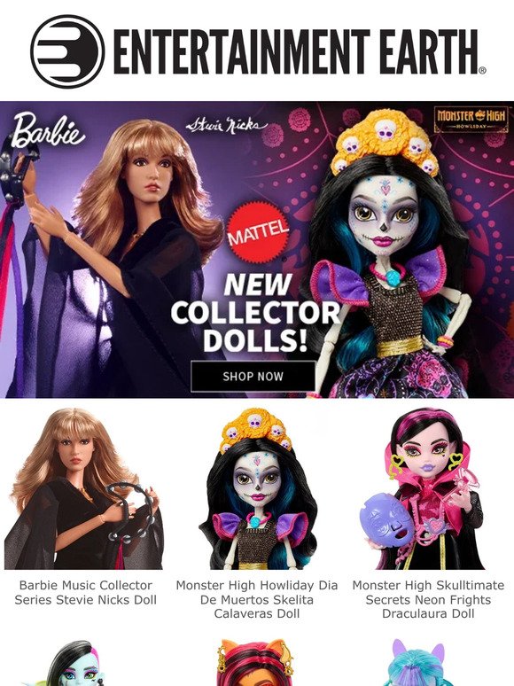 Grab New Collector Dolls - Monster High & Barbie!
