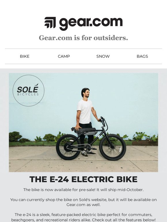 The Solé Bicycles E-Bike is Here!