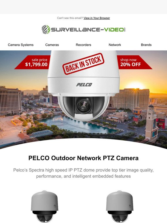 🚨 Pelco PTZ  Back in Stock  [$500 OFF] 🚨
