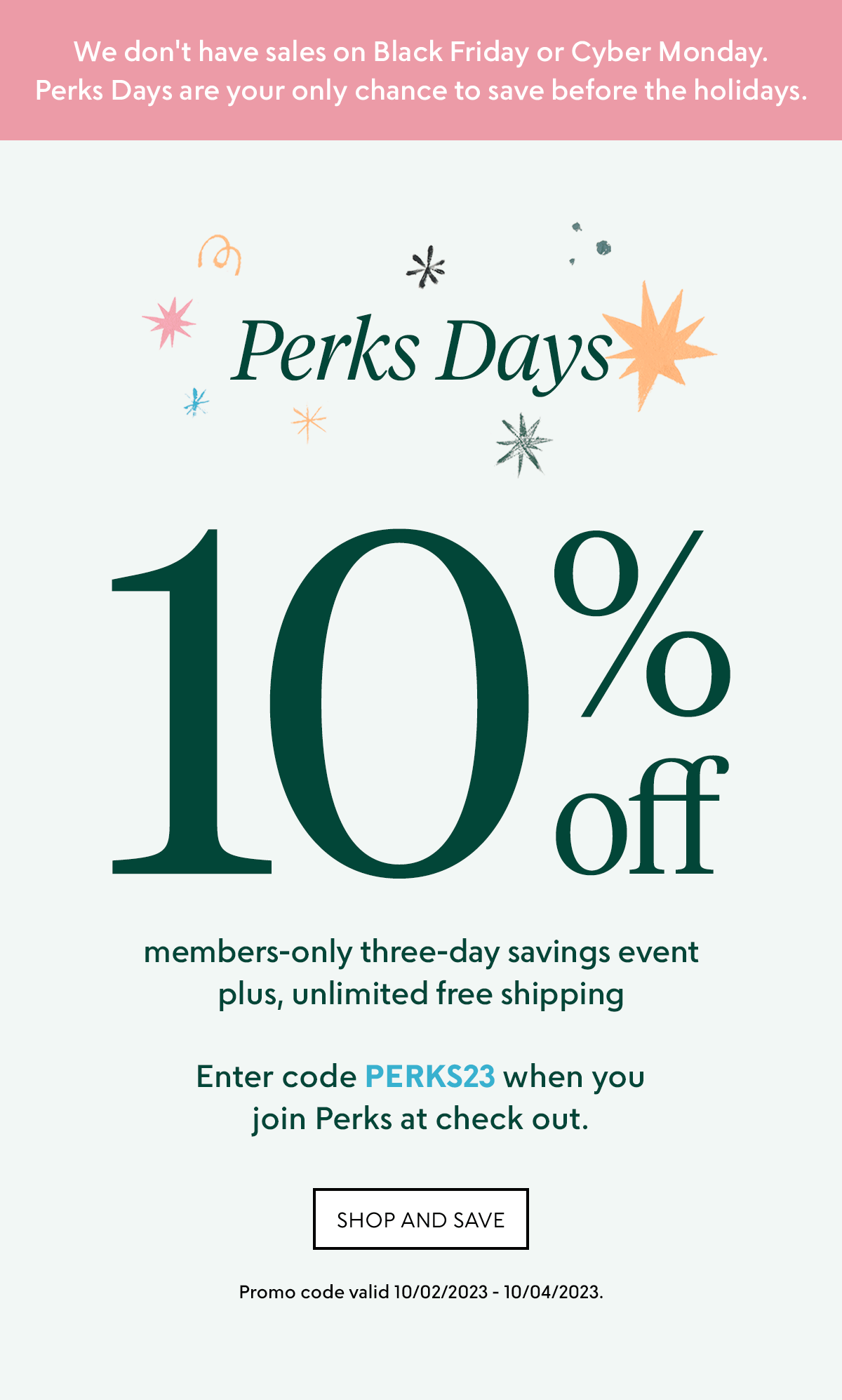 How to get 10 off every order for 3 days Milled