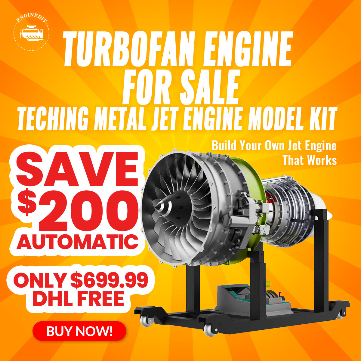 Enginediy Updated TURBOFAN KITS Milled