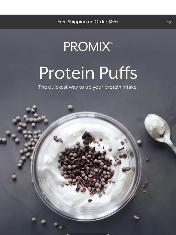 Promix Nutrition Protein goals, met Milled