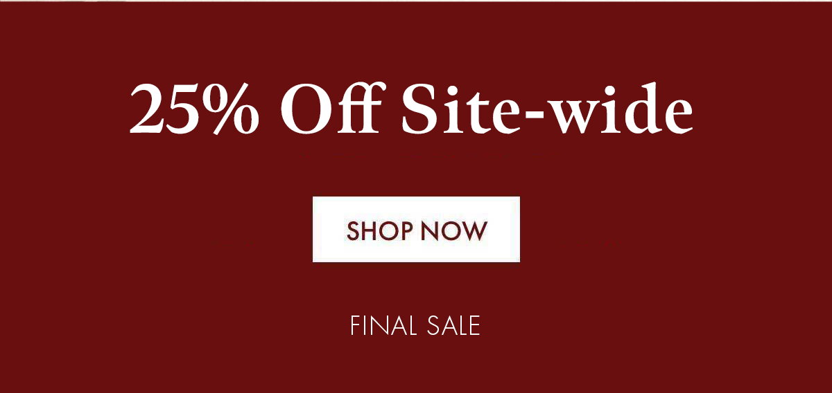 25% off Sitewide