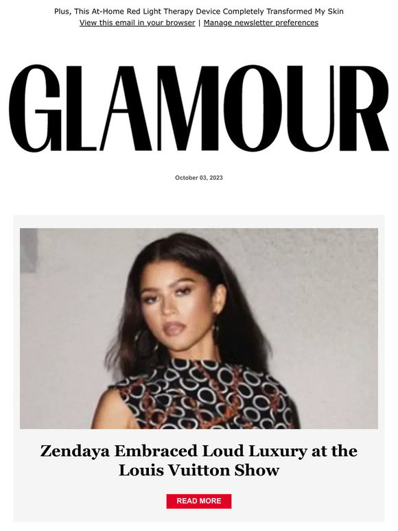 Zendaya Embraced Loud Luxury at the Louis Vuitton Show