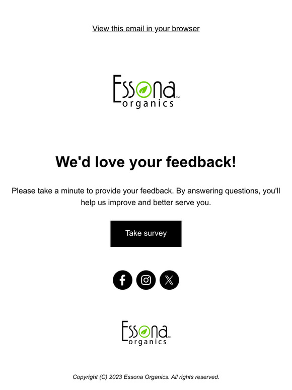 We'd love your feedback - 15% OFF Coupon
