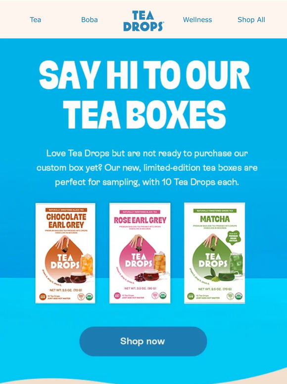 Tea Drops Just Landed! New Tea Boxes 🤩 Milled