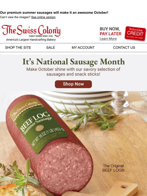 Swiss Colony Celebrate National Sausage Month with the Best Milled