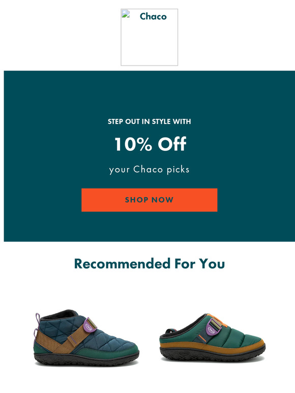 Take 10% off—we saved your Chaco favorites!