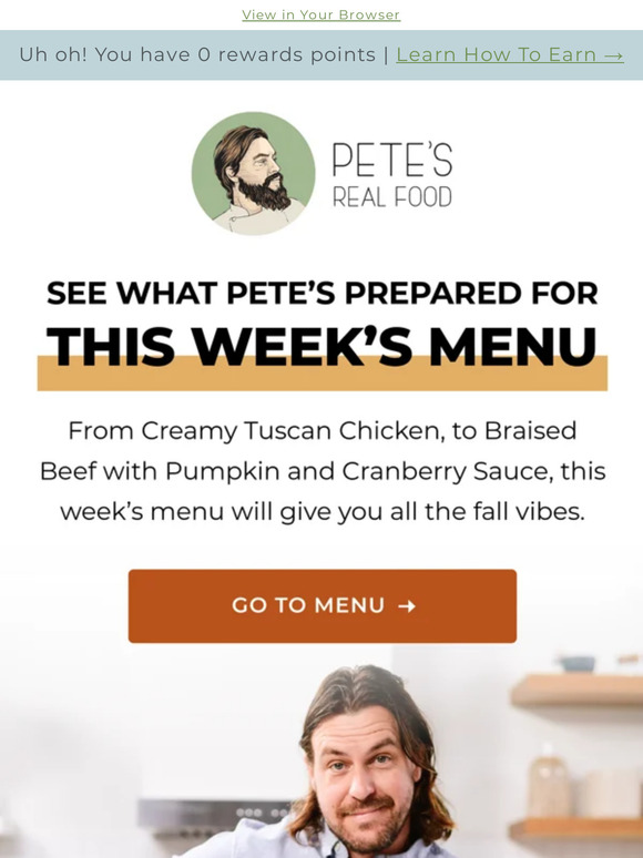 Pete's Paleo Explore This Week's Menu Milled