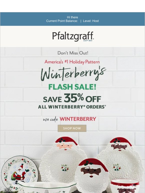 Pfaltzgraff.com Black Friday Sale: Extra 30% Off Sitewide Starts Today
