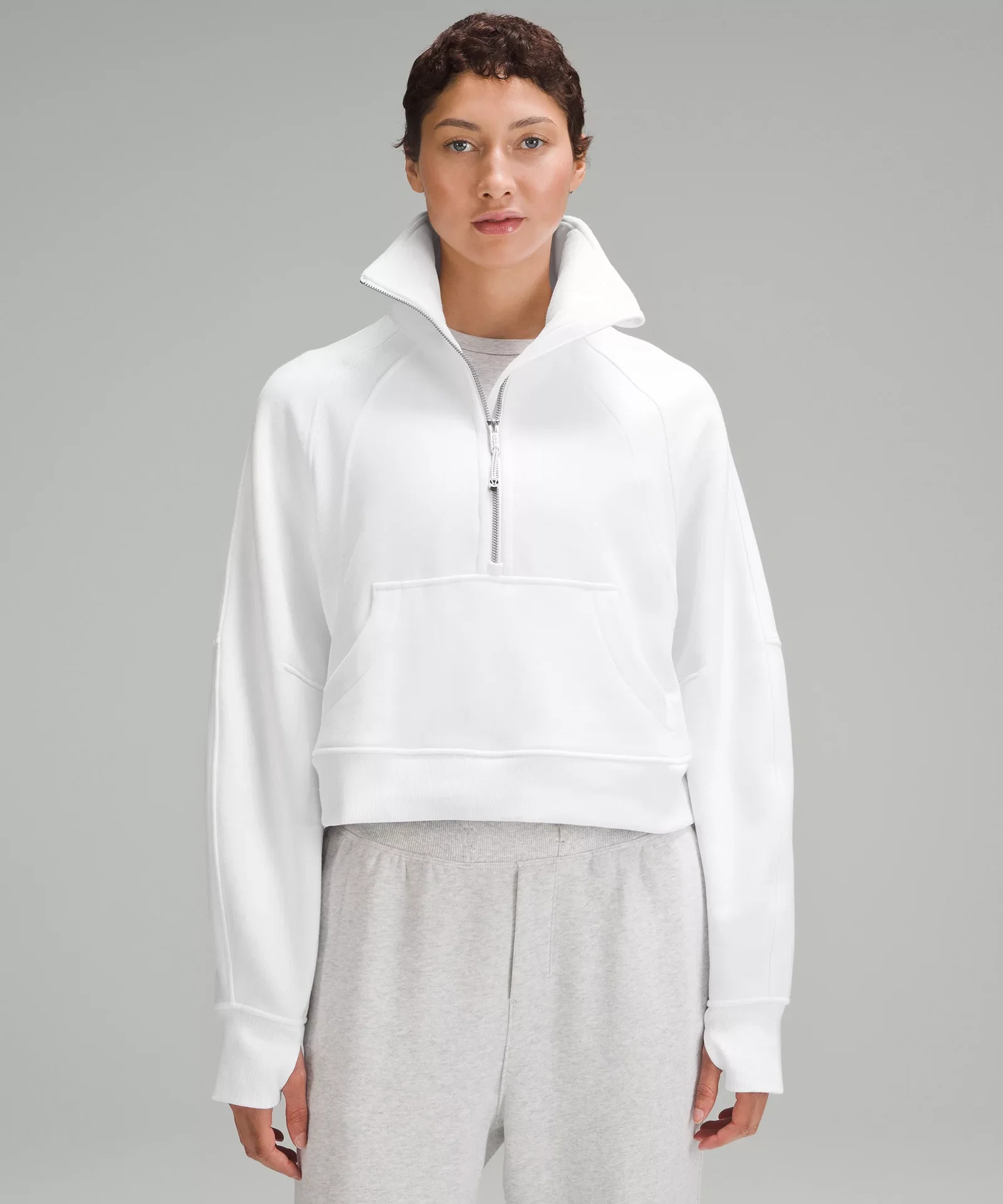 Scuba Oversized Funnel-Neck Half Zip
