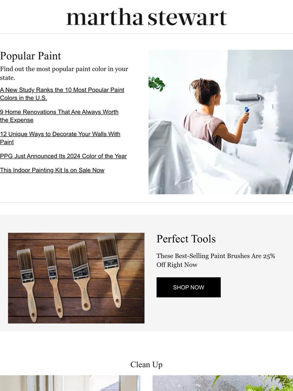 Martha Stewart A New Study Ranks the 10 Most Popular Paint Colors in