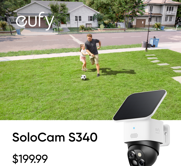 SoloCam S340 Wireless Outdoor Security Camera with Dual Lens and