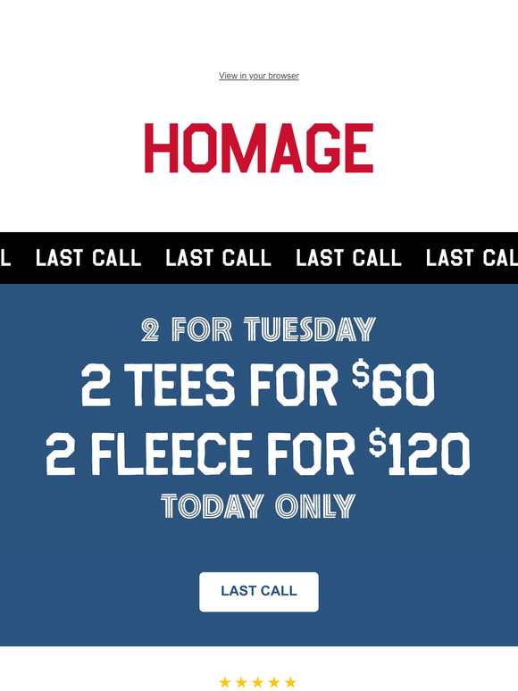 Twofer LAST CALL! ✌️ 2 for $60!