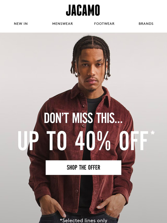 Up to 40% off? Yes please 🤑