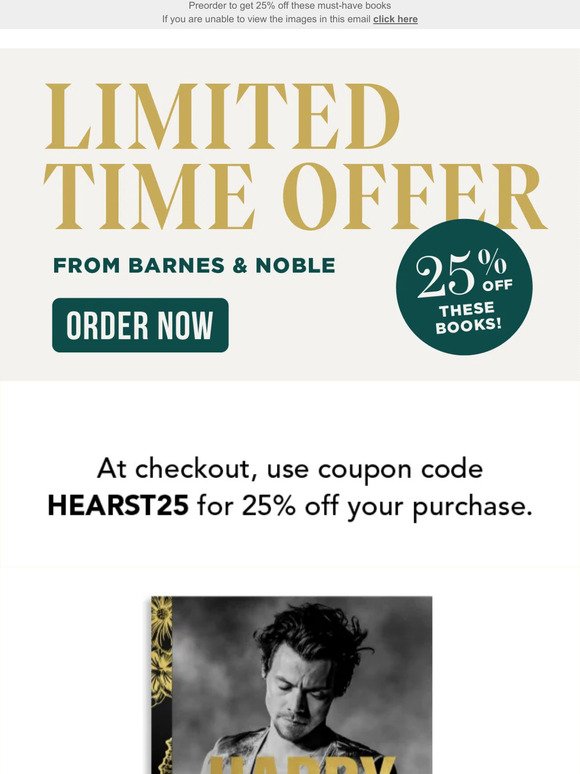 25% OFF! Barnes & Noble Exclusive Offer 📚
