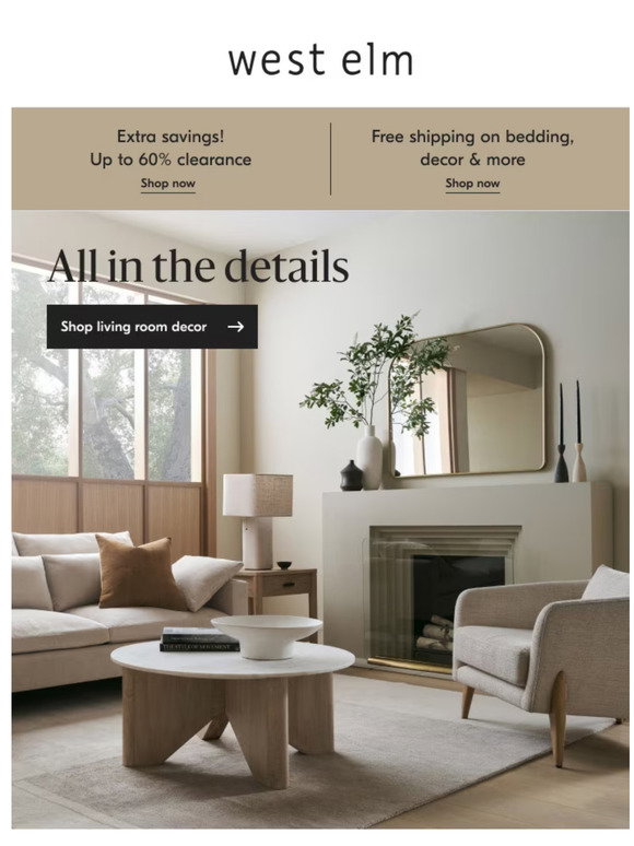 West Elm: Decorate your living room like a pro. | Milled