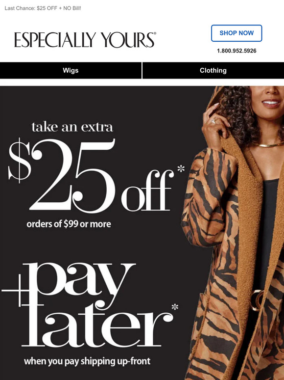 Especially Yours DOUBLE Savings End Midnite Milled