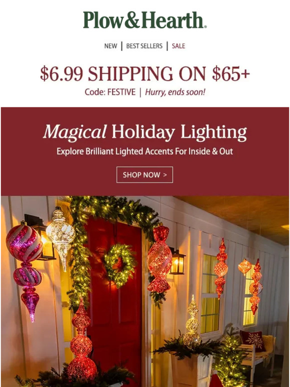 Plow & Hearth Illuminate your holidays with brilliant lighting 🌟 Milled