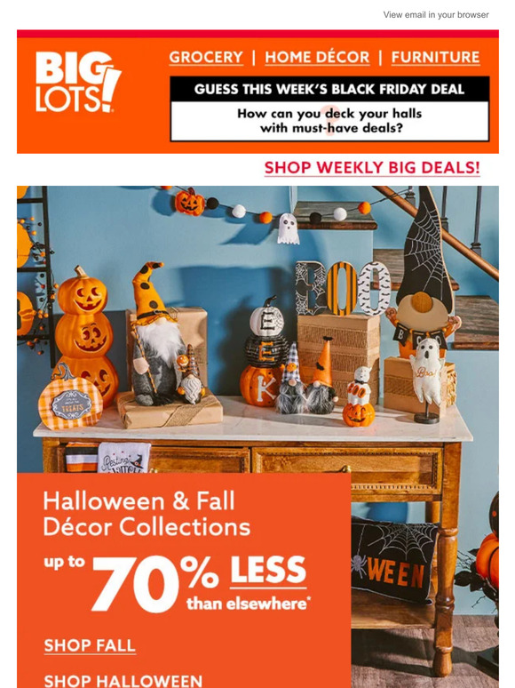 Big Lots Halloween & fall décor at can'tmiss prices! 🎃 🍂 Milled