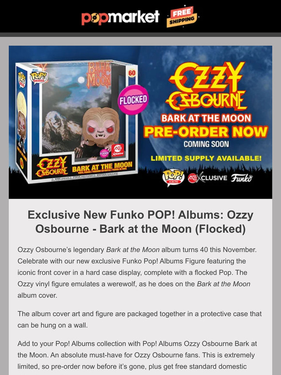 ozzy osbourne funko pop bark at the moon