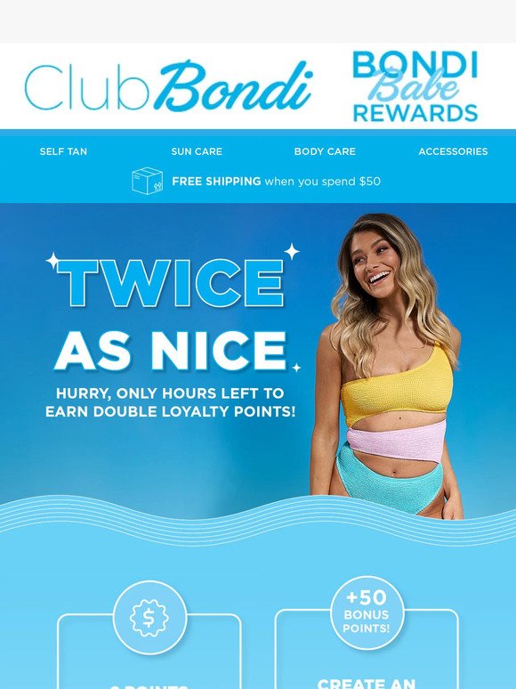 Last Chance To Earn Double Points! 😱
