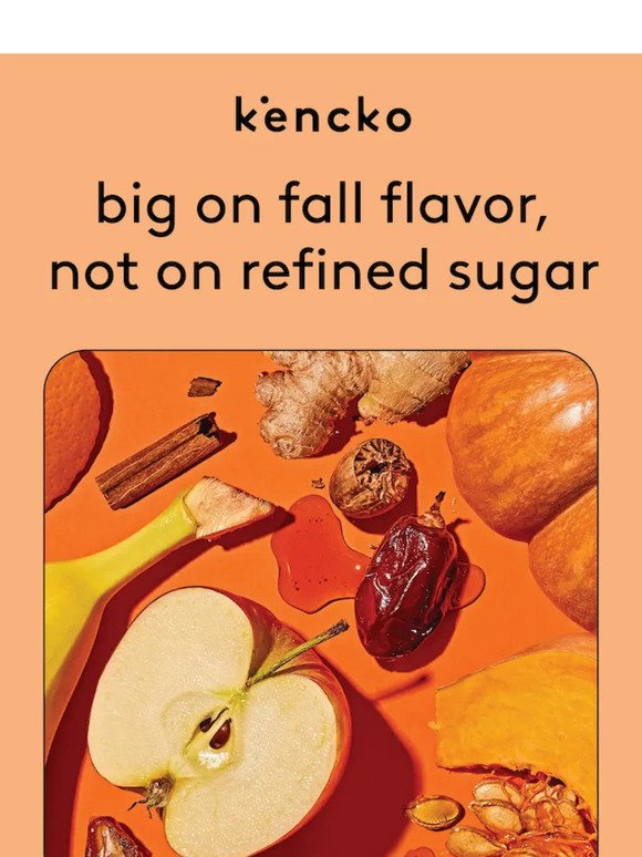 big on fall flavor, not on refined sugar