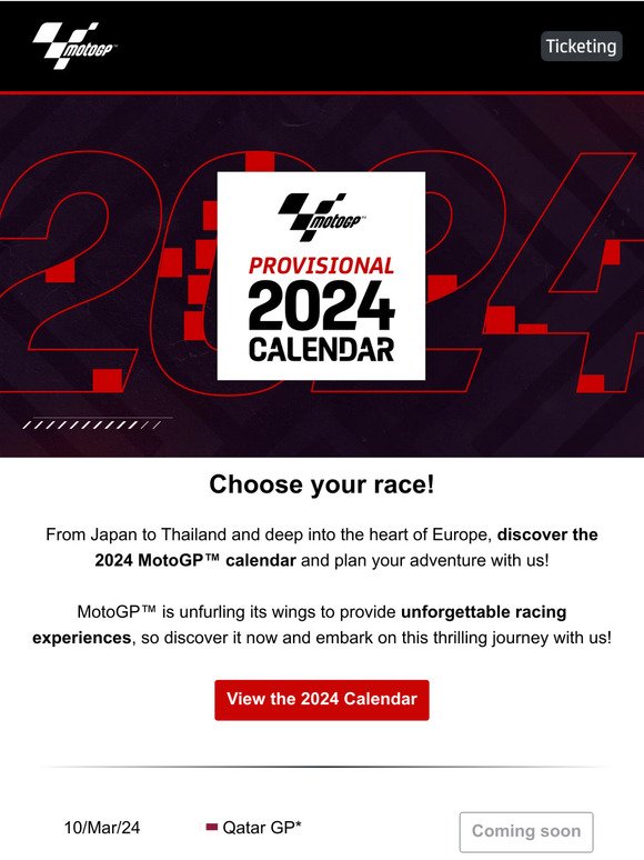 MotoGP 🏍️Discover the provisional 2024 MotoGP™ calendar! Milled
