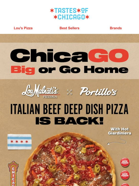 Taste Of Chicago Lou Malnati's Portillo's Tastes Of Chicago: Lou Malnati’s + Portillo’s have joined forces 🤝 | Milled