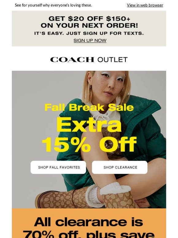 Coach Outlet clearance sale: Save 75% on a wide selection of bags and more