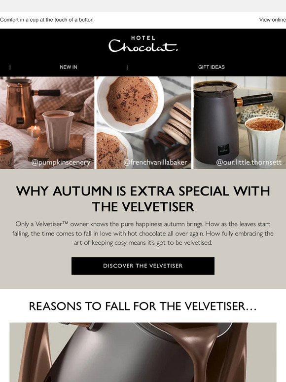 Hotel Chocolat Tasting Club Why Velvetiser owners love cosy season ☕🍂