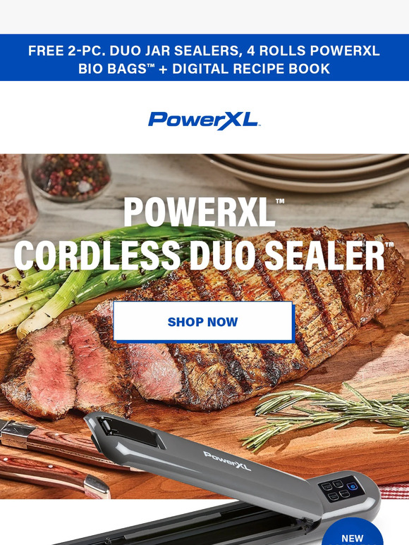 PowerXL Air Fryer Grill Seal the Deal FREE* Gift with Cordless Duo